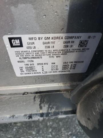 2022 CHEVROLET TRAILBLAZE - KL79MPSL0NB059070