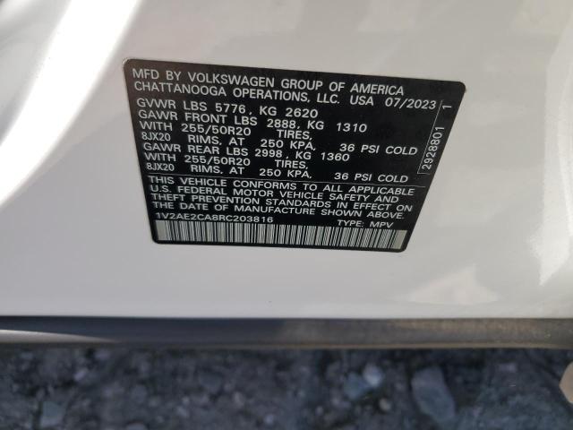 2024 VOLKSWAGEN ATLAS CROS 1V2AE2CA8RC203816