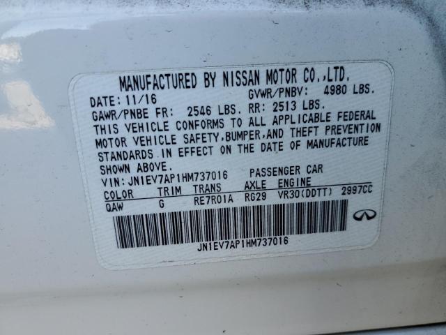 2017 INFINITI Q50 PREMIU - JN1EV7AP1HM737016