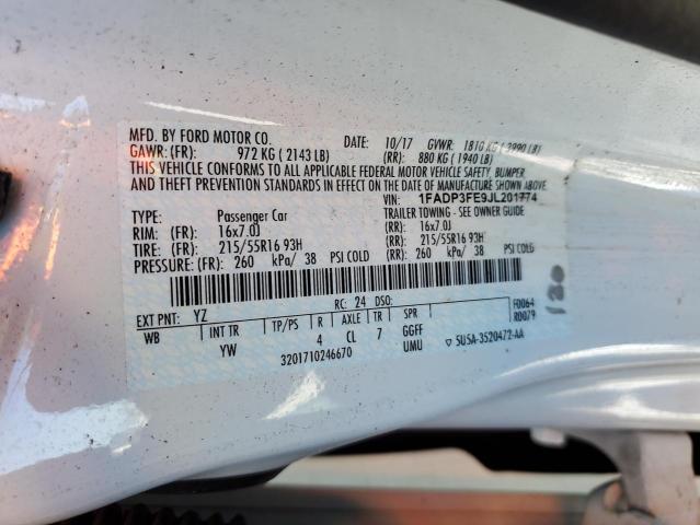 2018 FORD FOCUS SE - 1FADP3FE9JL201774