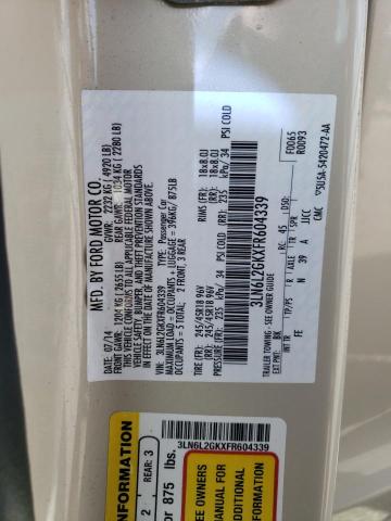 2015 LINCOLN MKZ - 3LN6L2GKXFR604339