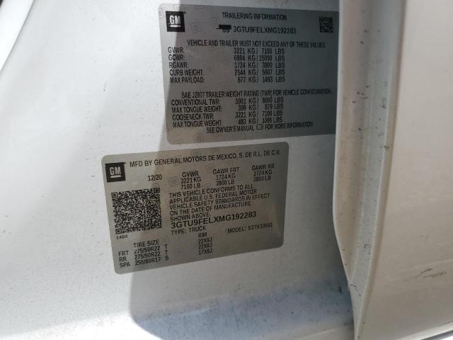 2021 GMC SIERRA K15 - 3GTU9FELXMG192283