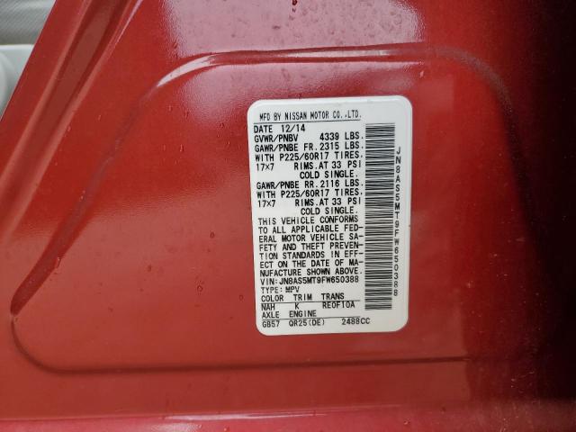 2015 NISSAN ROGUE SELE - JN8AS5MT9FW650388