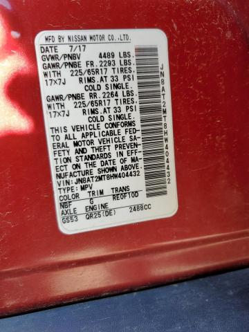 2017 NISSAN ROGUE S - JN8AT2MT8HW404432