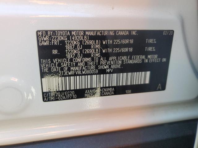 2020 TOYOTA RAV4 XSE - 2T3EWRFV8LW080059