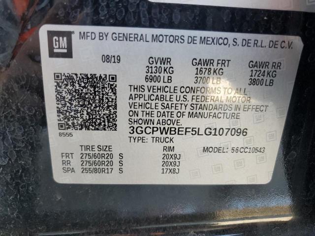 2020 CHEVROLET SILVERADO - 3GCPWBEF5LG107096