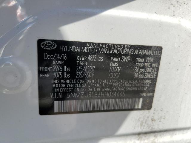2017 HYUNDAI SANTA FE S - 5NMZU3LB3HH034665