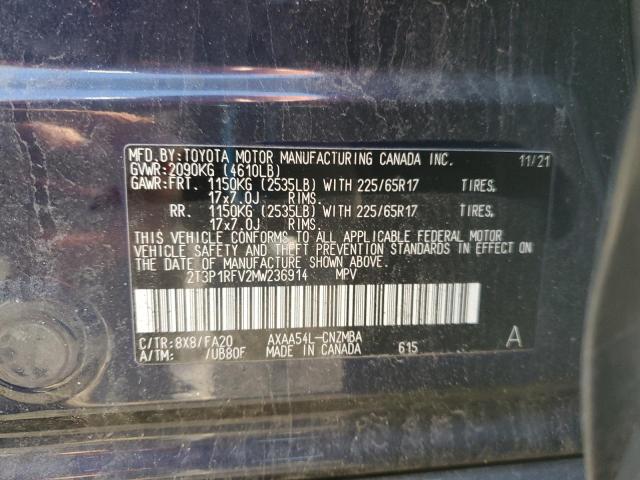 2021 TOYOTA RAV4 XLE - 2T3P1RFV2MW236914