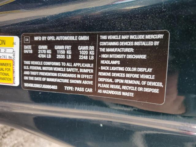 2018 BUICK CASCADA SP W04WJ3N57JG095463