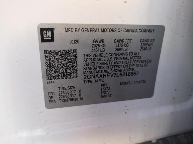 2020 CHEVROLET EQUINOX LS - 2GNAXHEV7L6218667