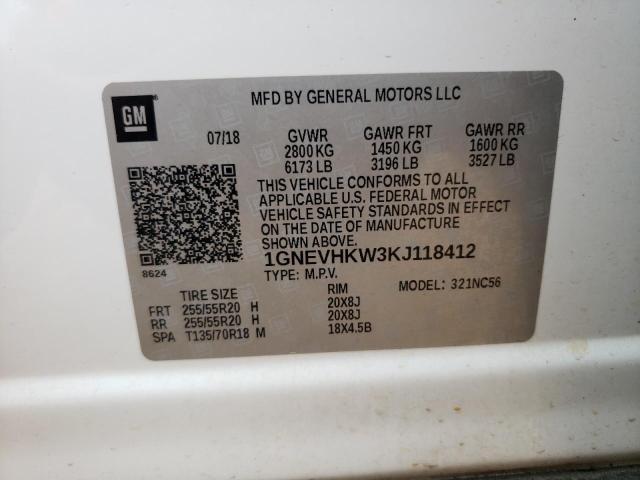 2019 CHEVROLET TRAVERSE L - 1GNEVHKW3KJ118412