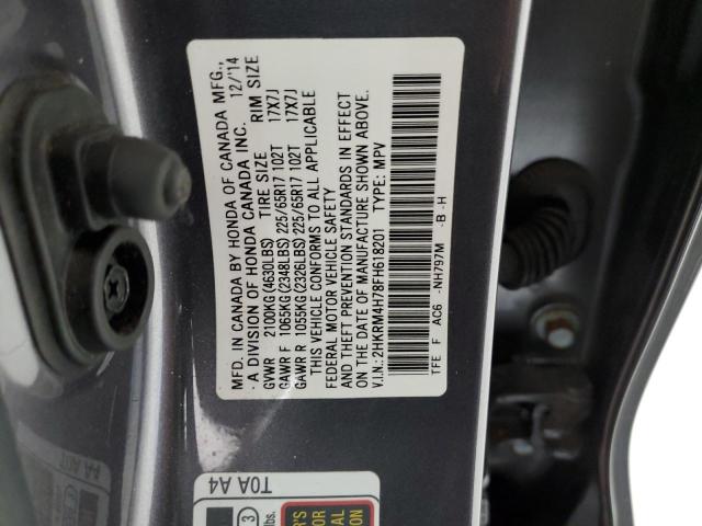 2015 HONDA CR-V EXL - 2HKRM4H78FH618201