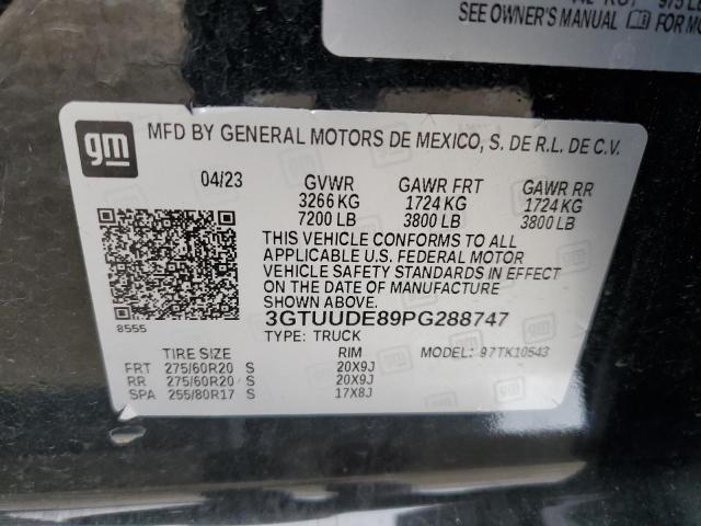 2023 GMC SIERRA K15 - 3GTUUDE89PG288747