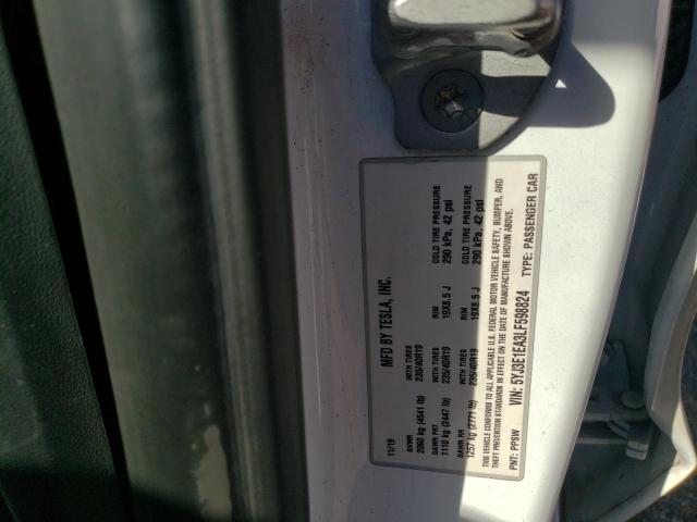 2020 TESLA MODEL 3 - 5YJ3E1EA3LF598824
