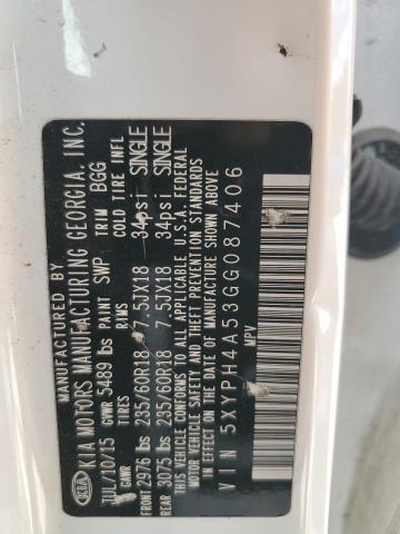 2016 KIA SORENTO - 5XYPH4A53GG087406