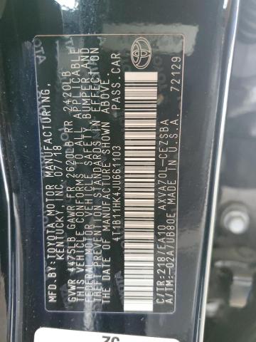 2018 TOYOTA CAMRY L - 4T1B11HK4JU661103