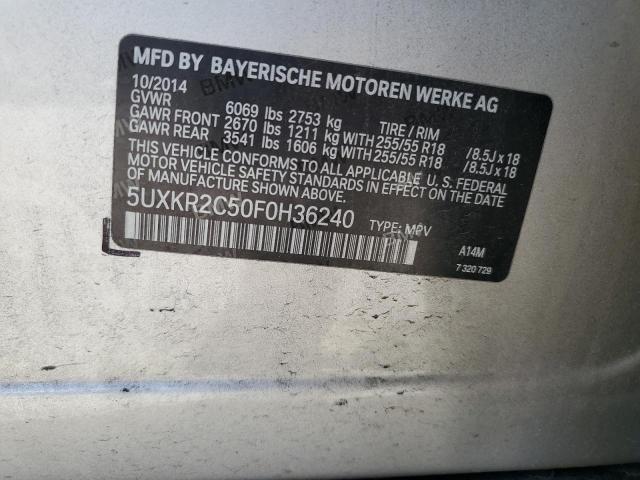 2015 BMW X5 SDRIVE3 - 5UXKR2C50F0H36240