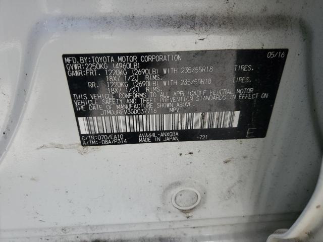 2016 TOYOTA RAV4 HV LI - JTMDJREV3GD037716