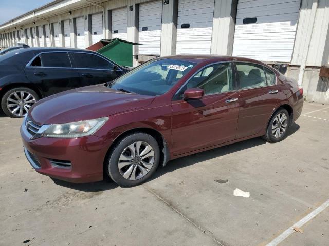 HONDA ACCORD LX 2014 maroon  gas 1HGCR2F3XEA124408 photo #1