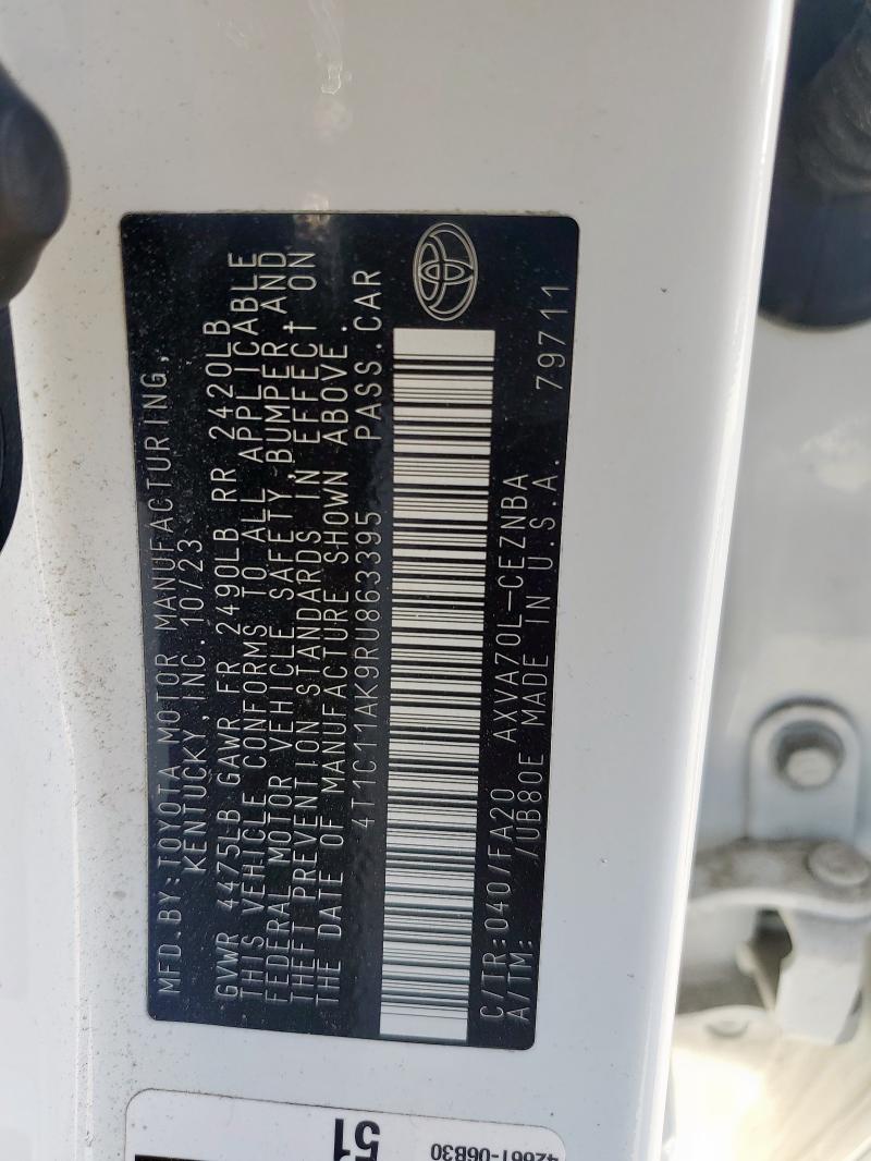 2024 TOYOTA CAMRY LE - 4T1C11AK9RU863395