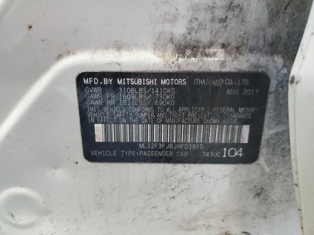 2018 MITSUBISHI MIRAGE G4 - ML32F3FJ8JHF03910