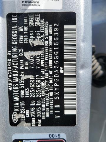 2016 KIA SORENTO LX - 5XYPGDA36GG166392