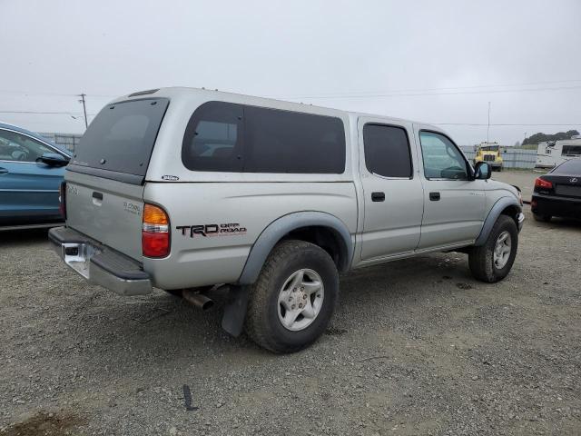 TOYOTA TACOMA DOU 2002 silver  gas 5TEGN92N32Z890493 photo #4