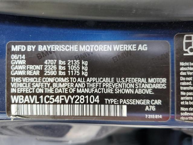 2015 BMW X1 XDRIVE2 - WBAVL1C54FVY28104