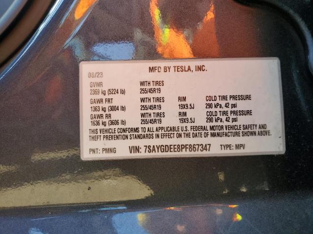 2023 TESLA MODEL Y - 7SAYGDEE8PF867347