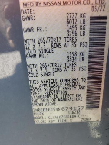 2022 NISSAN FRONTIER S - 1N6ED1EJ5NN679157
