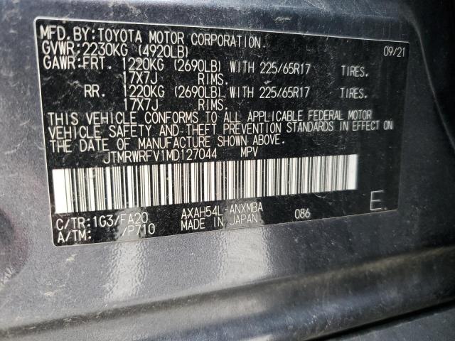 2021 TOYOTA RAV4 XLE - JTMRWRFV1MD127044