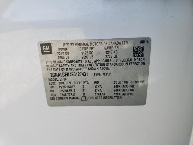 2015 CHEVROLET EQUINOX LT - 2GNALCEK4F6127431