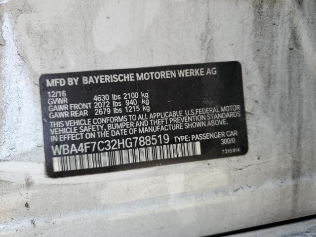 2017 BMW 430I GRAN - WBA4F7C32HG788519