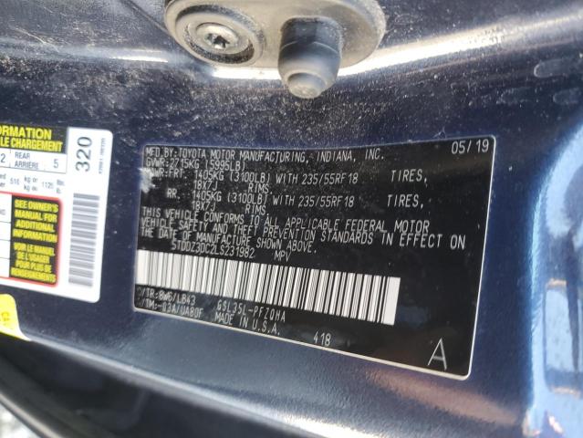 2020 TOYOTA SIENNA XLE - 5TDDZ3DC2LS231982