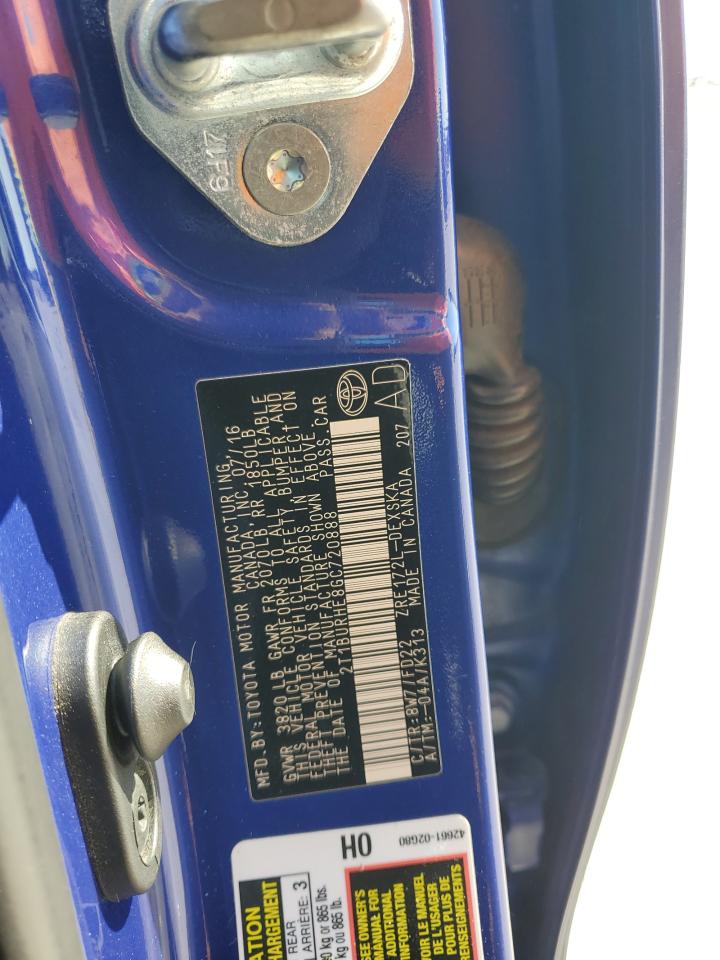 Lot #3318916927 2016 TOYOTA COROLLA L