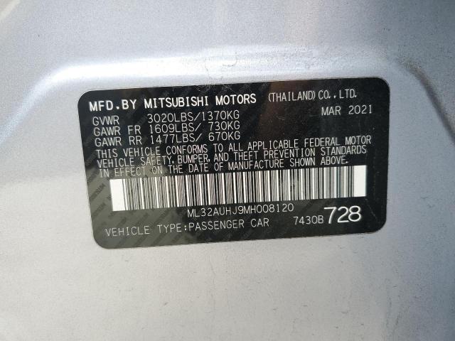 2021 MITSUBISHI MIRAGE ES - ML32AUHJ9MH008120