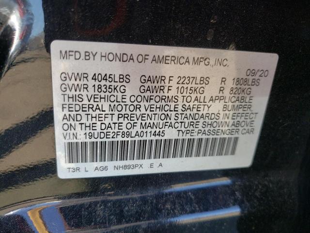 2020 ACURA ILX PREMIU 19UDE2F89LA011445