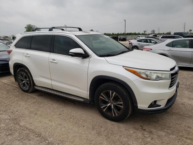 Vin: 5tdkkrfh1gs132552, lot: 50989315, toyota highlander xle 20164