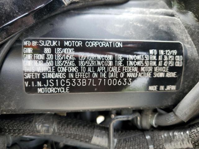 2020 SUZUKI GSX-S750 M JS1C533B7L7100633