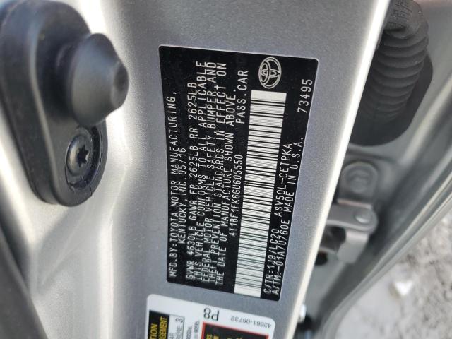 2016 TOYOTA CAMRY LE - 4T1BF1FK6GU605550