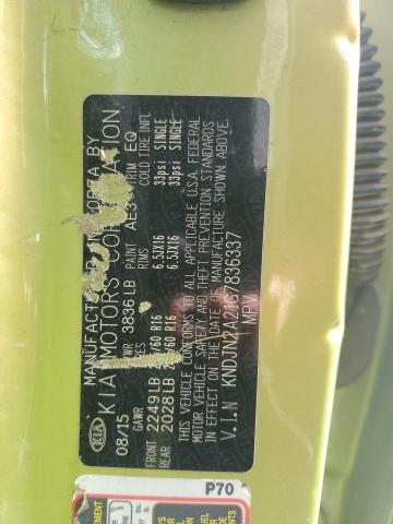 2016 KIA SOUL KNDJN2A21G7836337