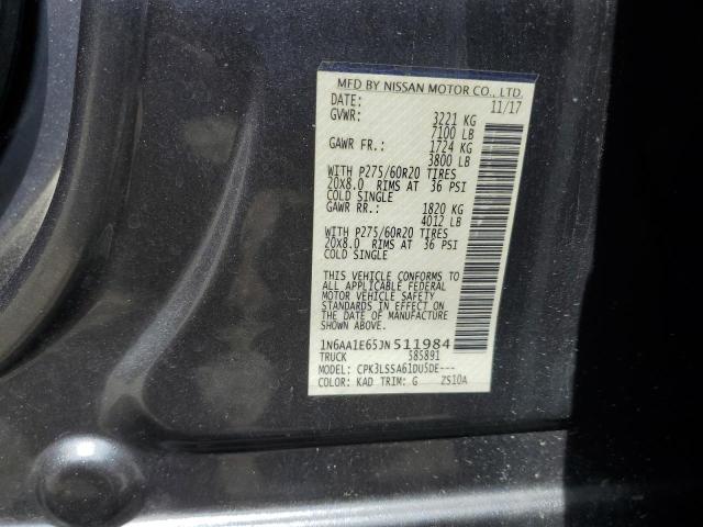 2018 NISSAN TITAN SV - 1N6AA1E65JN511984