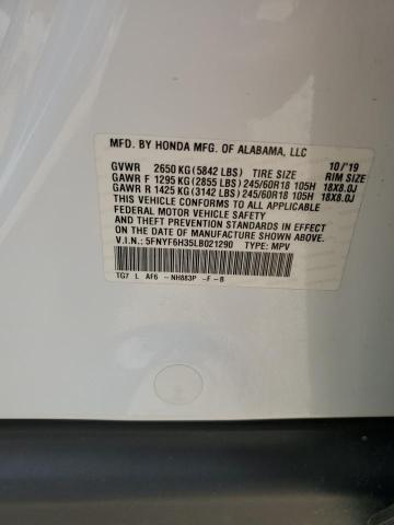 2020 HONDA PILOT EX 5FNYF6H35LB021290