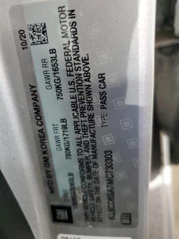 2021 CHEVROLET SPARK 1LT - KL8CD6SA7MC730303