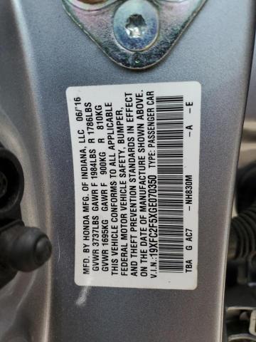 2016 HONDA CIVIC LX - 19XFC2F5XGE070350