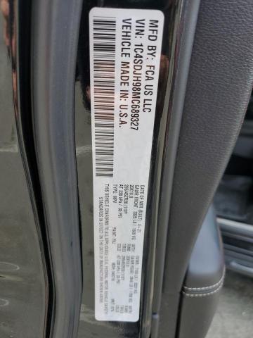 2021 DODGE DURANGO SR - 1C4SDJH98MC689327