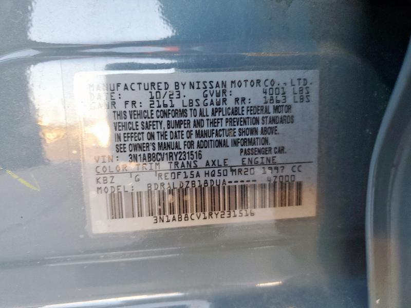 2024 NISSAN SENTRA SV - 3N1AB8CV1RY231516