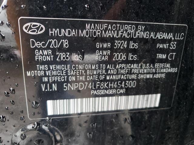 2019 HYUNDAI ELANTRA SE - 5NPD74LF8KH454300