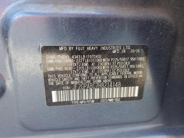 2017 SUBARU CROSSTREK - JF2GPABC7H8214148