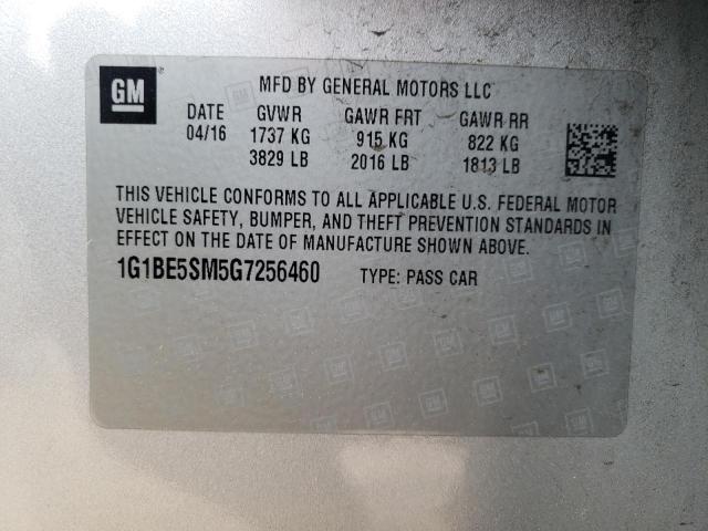 2016 CHEVROLET CRUZE LT - 1G1BE5SM5G7256460